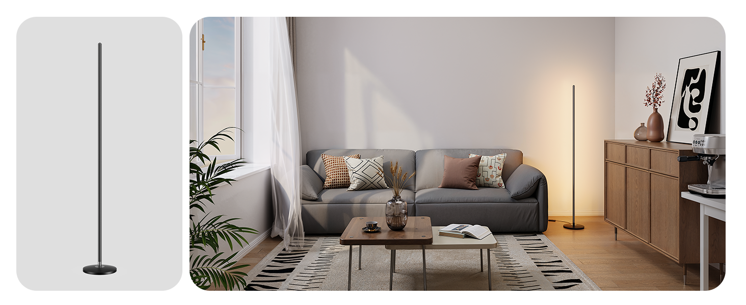 Govee LED-лампа настільна RGBIC, Wi-Fi, диммування, сумісна з Alexa та Google Assistant, 16 млн кольорів, 58 режимів, музичний режим, DIY для ігор та спальні (Золотий, 1 шт.)