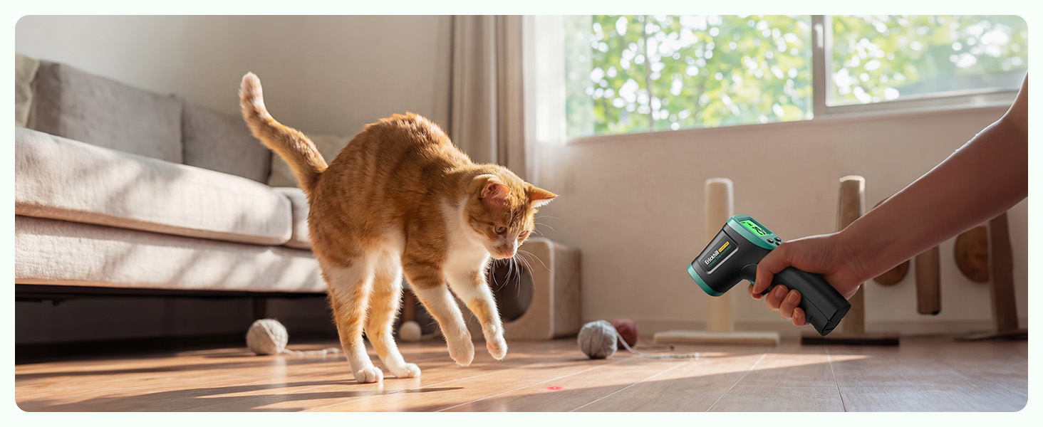 Інфрачервоний термометр ERICKHILL -50℃~800℃: безконтактний лазерний термометр з LCD-дисплеєм, регульований коефіцієнт випромінювання. Підходить для приготування їжі, грилю, заморожування, промисловості