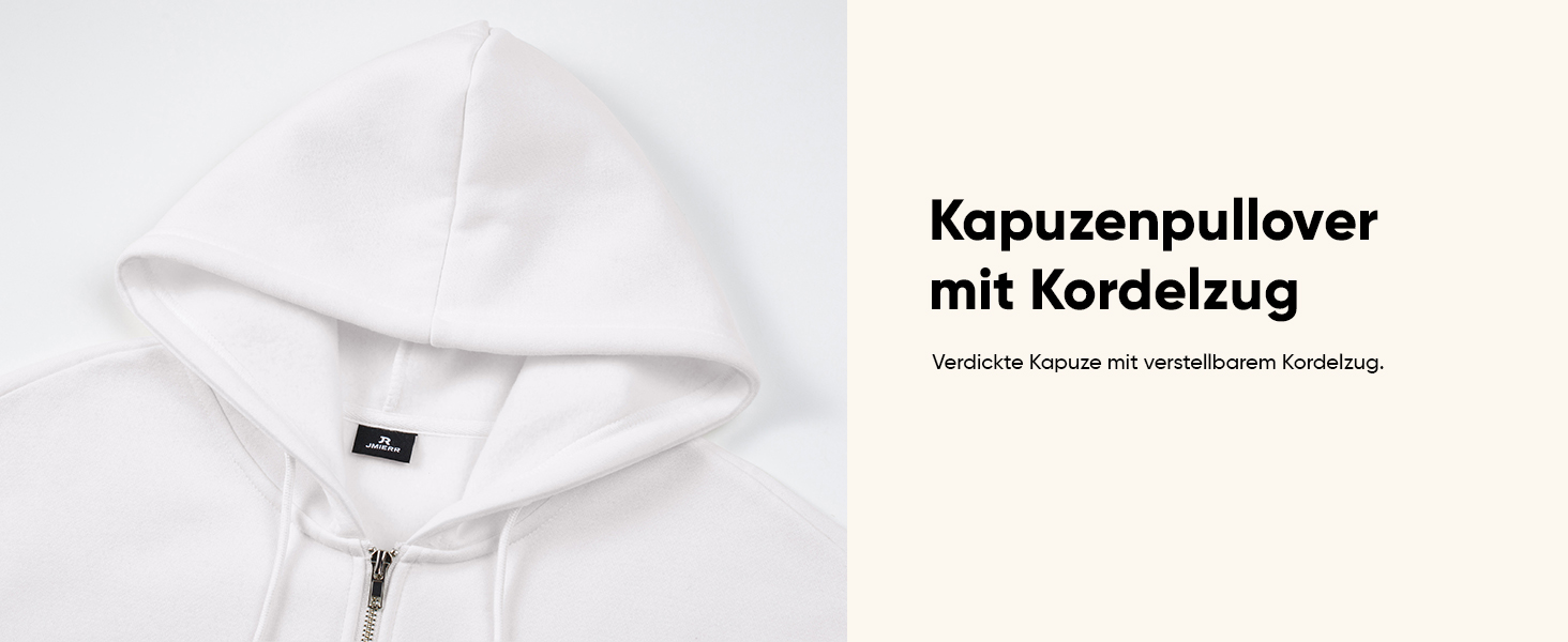 Світшот JMIERR чоловічий з капюшоном, чорний, XL. Теплий, з кишенями, на блискавці, з довгими рукавами. Матеріал: бавовна.