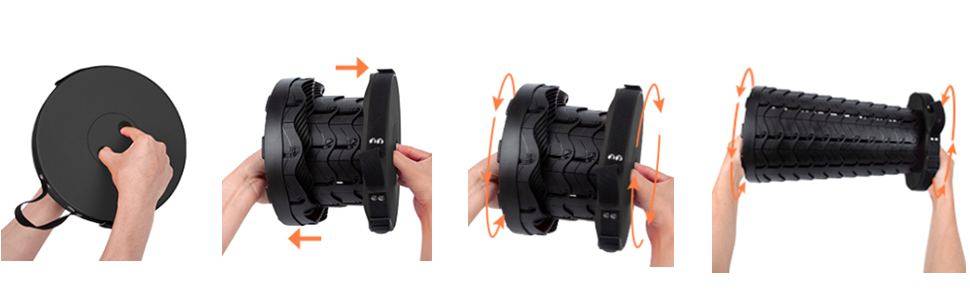 Тeleskopний стільчик, складаний туристичний стільчик для кемпінгу, риболовлі, барбекю та дому