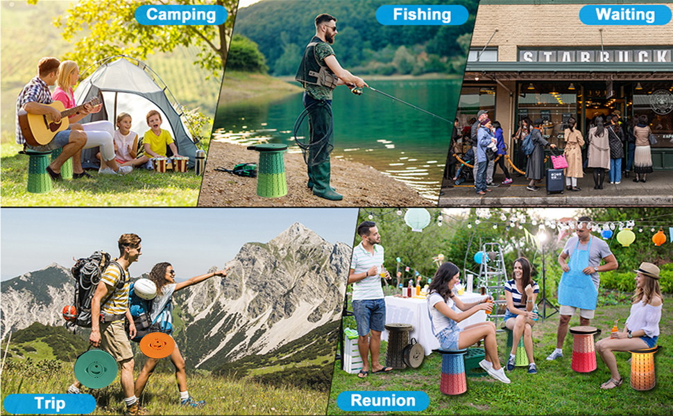 Зручний розкладний стілець Alevmoom з подушкою, телескопічний, для риболовлі та відпочинку на природі, чорний (50см, 450кг)