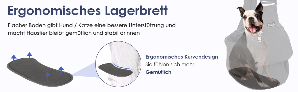 Трагета для собак Nasjac, переноска для собак через плече, сіра, з підставками для дна, для маленьких собак та котів, з регульованим плечовим ременем та кишенею на блискавці