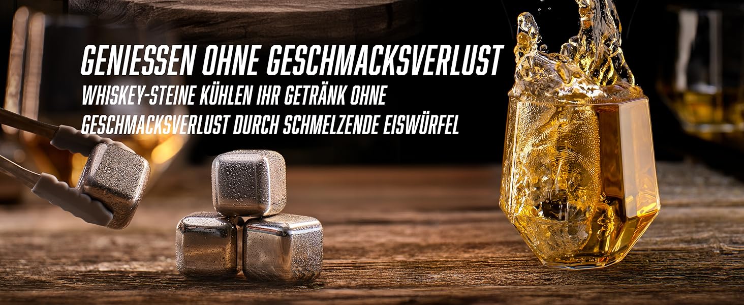 Набір віскі Whiskey Karaffe Set: декантер, 4 склянки, 4 камені для віскі, подарункова коробка, 1000 мл