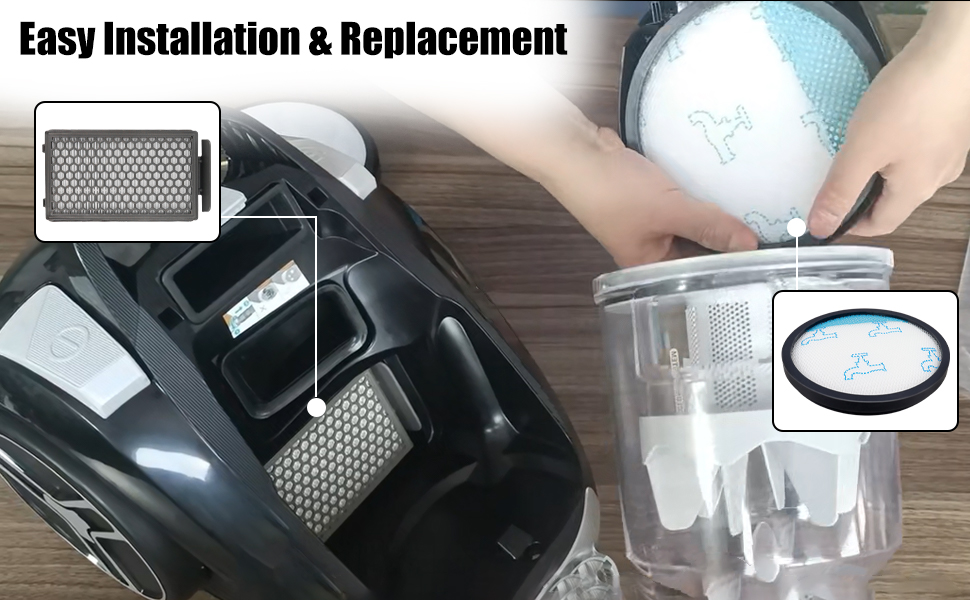 Набір фільтрів HEPA для пилососів Rowenta Compact Power XXL (RO4825EA, RO4871EA, RO4855EA, RO4881EA, RO48) - Замінник ZR78000