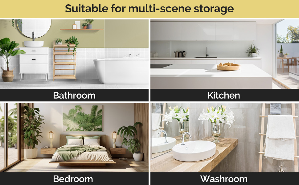 Набір душових корзинок Orimade з полицями та 5 гачками для ванної кімнати (3 шт., чорний)