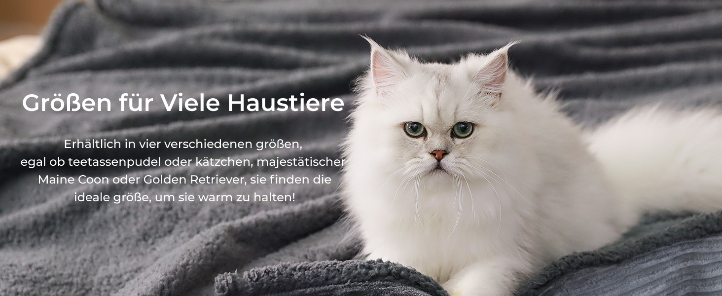 Водонепроникний плед для собак Luciphia, миючий, для собак, котів, цуценят, теплий, м'який флісовий плед Sherpa, для ліжка, дивану, канапи, сірий (102 * 145 см), розмір M (102 * 145 см)