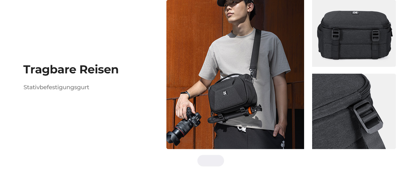 Сумка для камери K&F CONCEPT для DSLR/SLR, фотосумка, рюкзак, фоторюкзак, фотосумка на плече зі штативним кріпленням