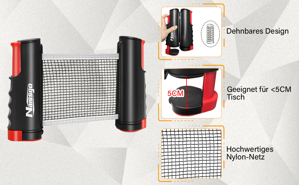 Набір для настільного тенісу Profi: 2 ракетки, сітка, 8 м'ячів, сумка (Indoor/Outdoor)