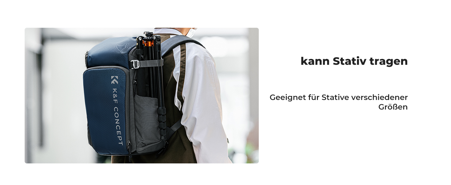 Рюкзак для фотокамери K&F Concept Alpha, 25L, чорний, з відділенням для 16-дюймового ноутбука, сумісний з Canon/Nikon/Sony/DJI Mavic