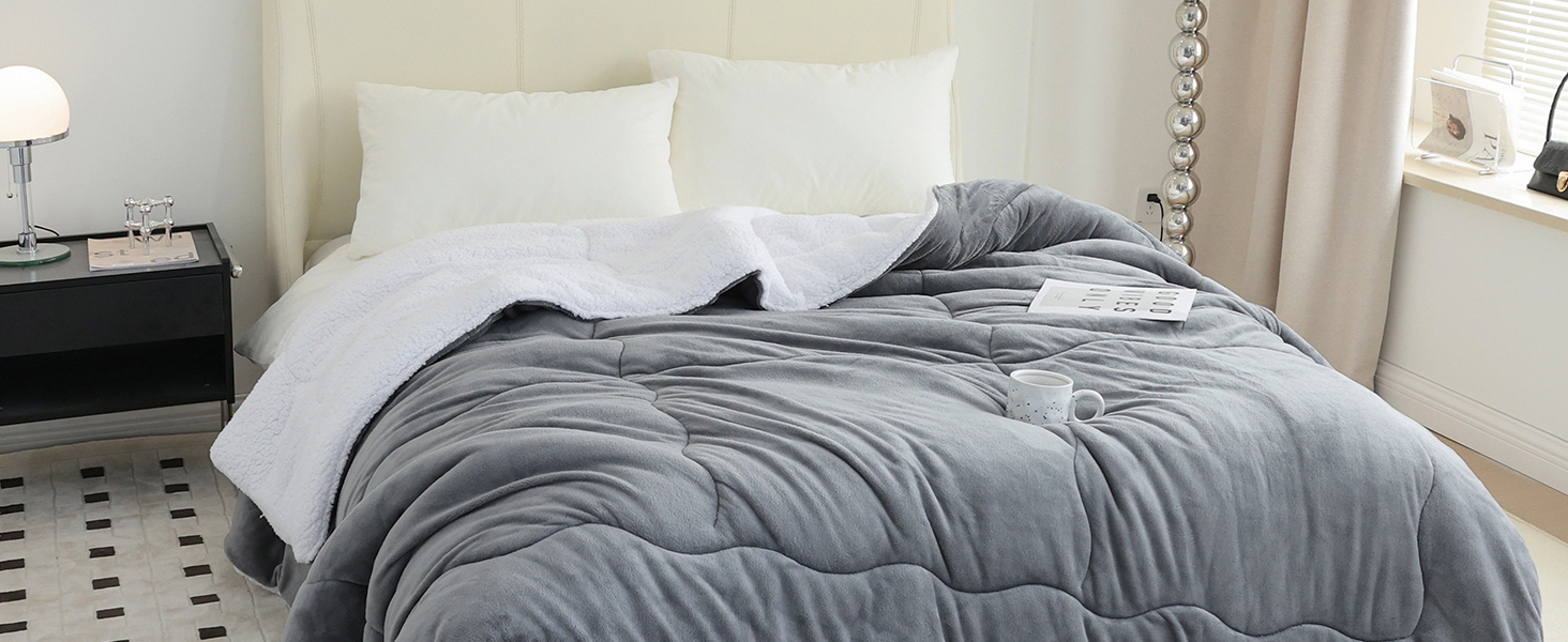 Плед CHOSHOME: теплий фланелевий плед з мікрофібри, Sherpa, двосторонній, 130x150 см