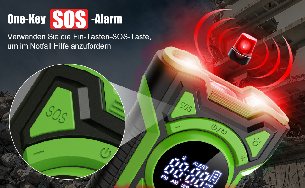 Радіостанція UMTTOO 5000 mAh з сонячною панеллю, Bluetooth, Powerbank, LED ліхтарик, SOS, для надзвичайних ситуацій