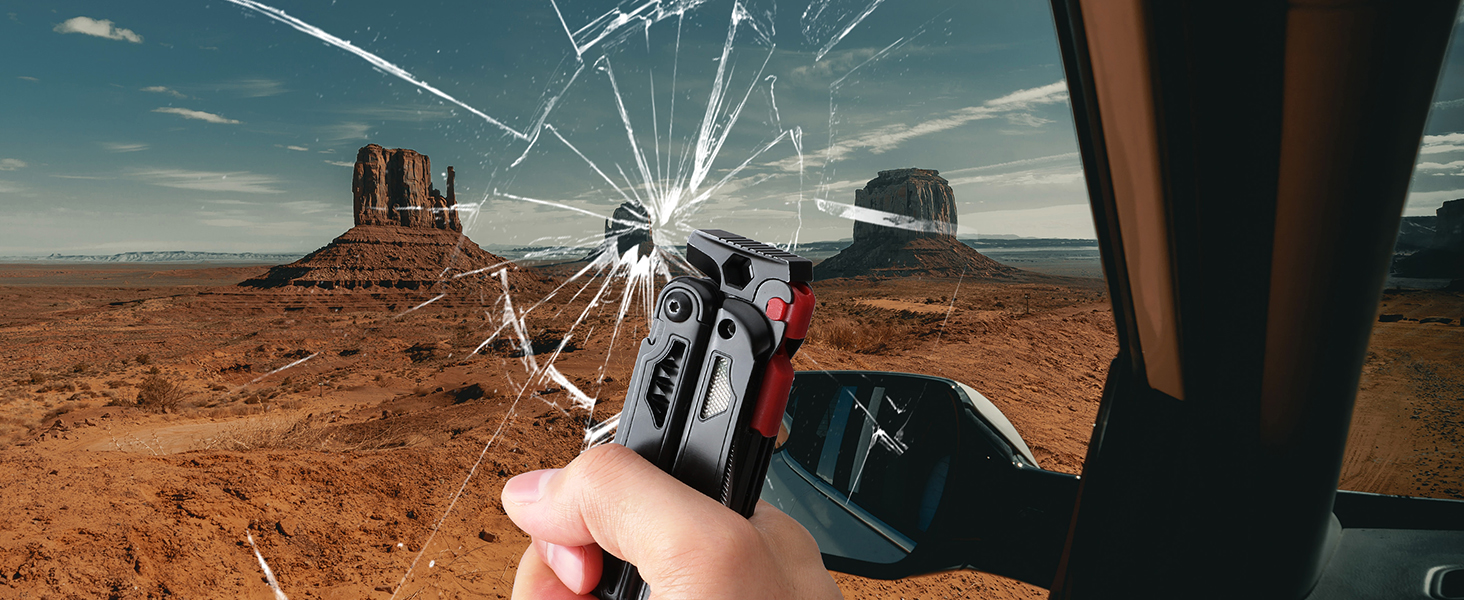 FLISSA 19-in-1 Multifunction Pliers - Survival Multitool with Glass Breaker & Fire Starter - Camping, Repair & Emergency Tool with Carrying Case