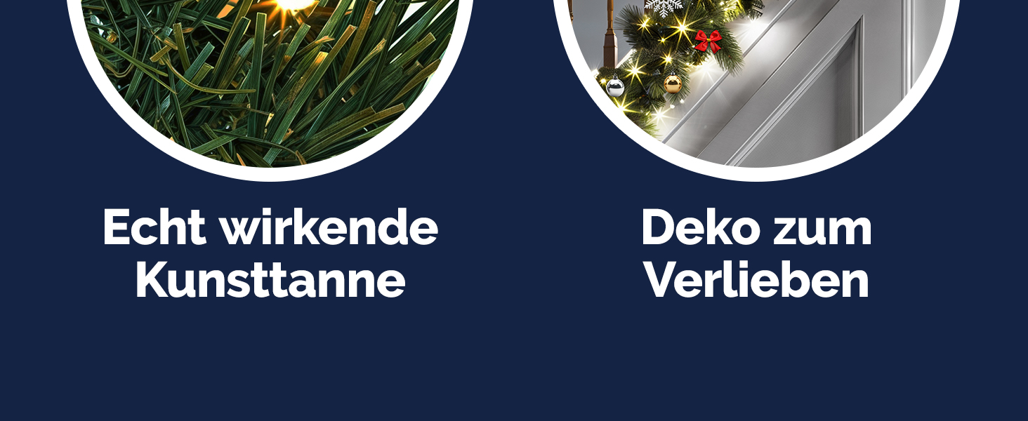 Гірлянда святкова CASARIA 5м, 100 LED, тепле біле світло, для декору приміщень та вулиці