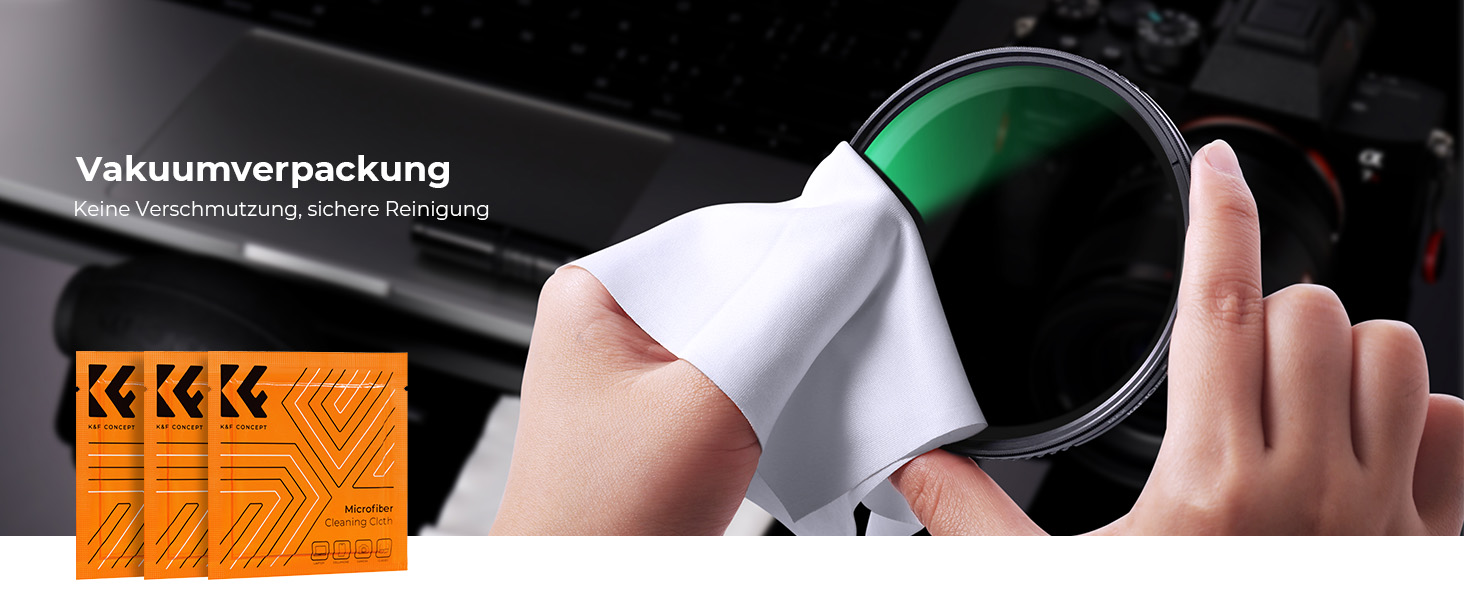 Поляризаційний фільтр K&F Concept 58mm для об'єктивів фото- та відеокамер - CPL фільтр, оптичне скло та алюміній