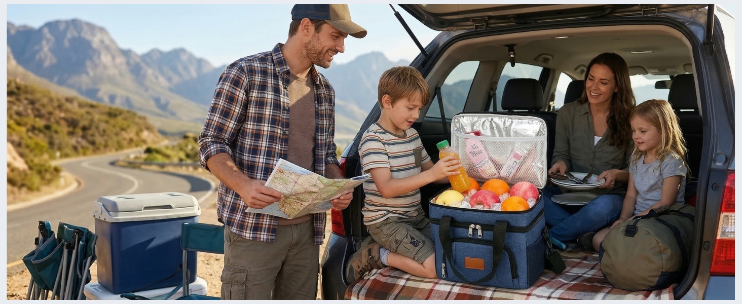 Термосумка JANSBEN для 12 банок: компактна, ізольована, з 6 відділеннями для пікніка, роботи та авто (сіра)