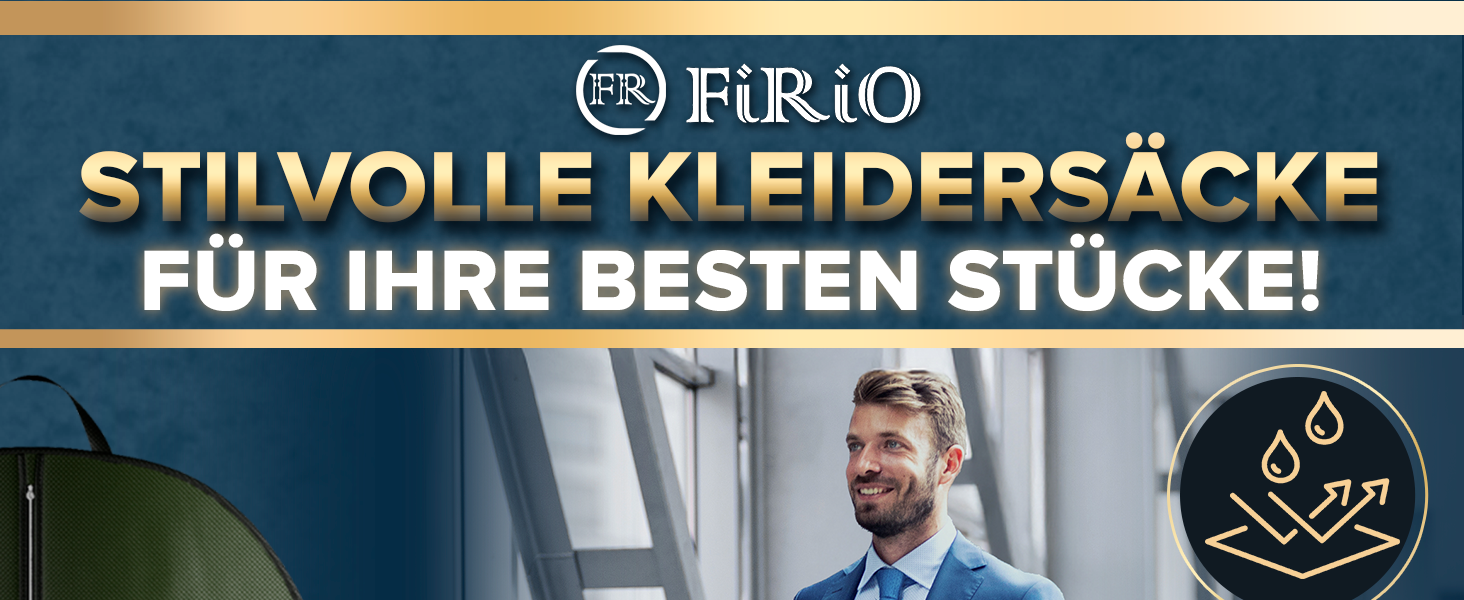 FiRiO® Преміум мішок для одягу 180 см - складний мішок для весільних та довгих суконь, пальто. Захисний чохол з ручкою для подорожей та зберігання. 180x60 см, 1 шт. (Зелений)