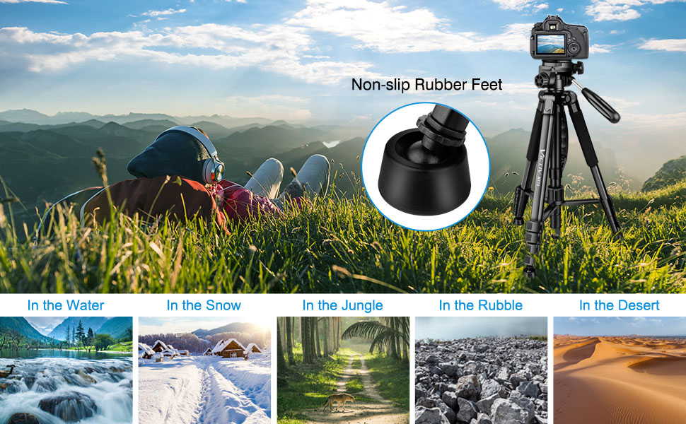 Штатив для камери Victiv 182см з алюмінію: трипод, монопод, 360° кулькова головка, 2 швидкісні пластини для DSLR - чорний