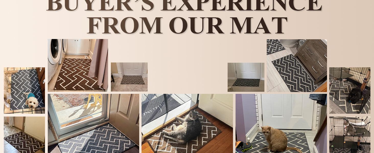 Килимок для дому Black 50x80 см, вологостійкий, антиковзаючий. Підходить для входу, коридору, саду, дому та тварин.