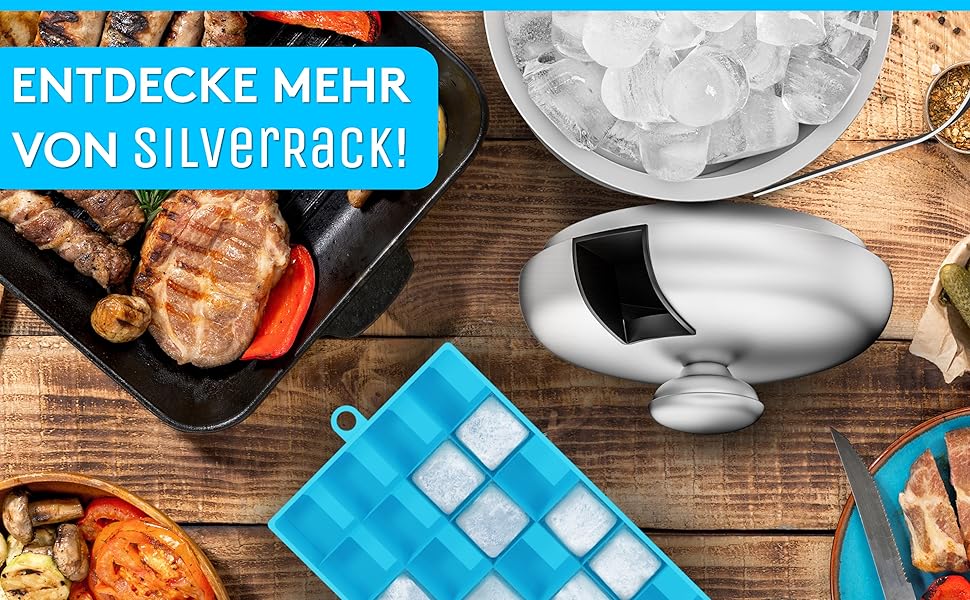 SilverRack контейнер для льоду з нержавіючої сталі з кришкою та щипцями 1,3 л – преміум відерце для льоду для холодних напоїв