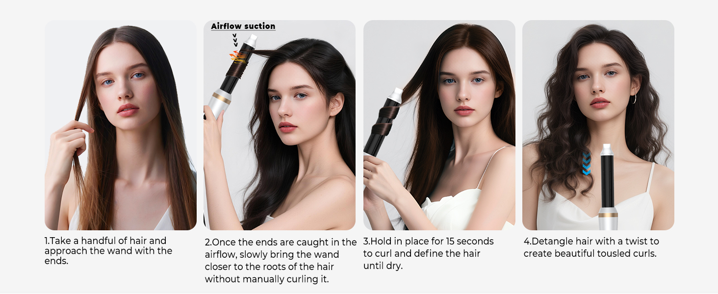 Мультистайлер для волосся 5 в 1 з термощіткою, фен-щіткою, круглою щіткою, плойкою та випрямлячем. Потужність 1000 Вт, 3 температурні режими. Ідеально для об'єму, випрямлення, локонів та сушіння. Білий (білий, рожевий)