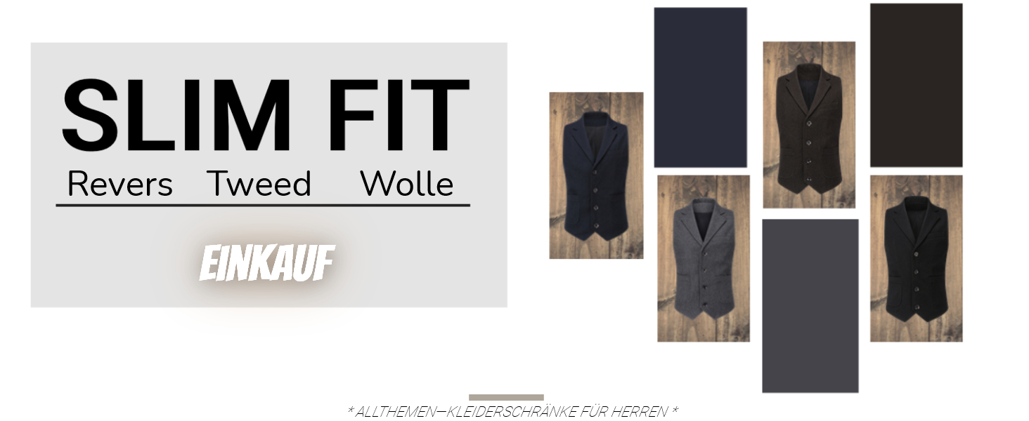 Жилет чоловічий Allthemen з твіду, вовняний, для ділового стилю, формальний, Regular Fit, сірий, XXL