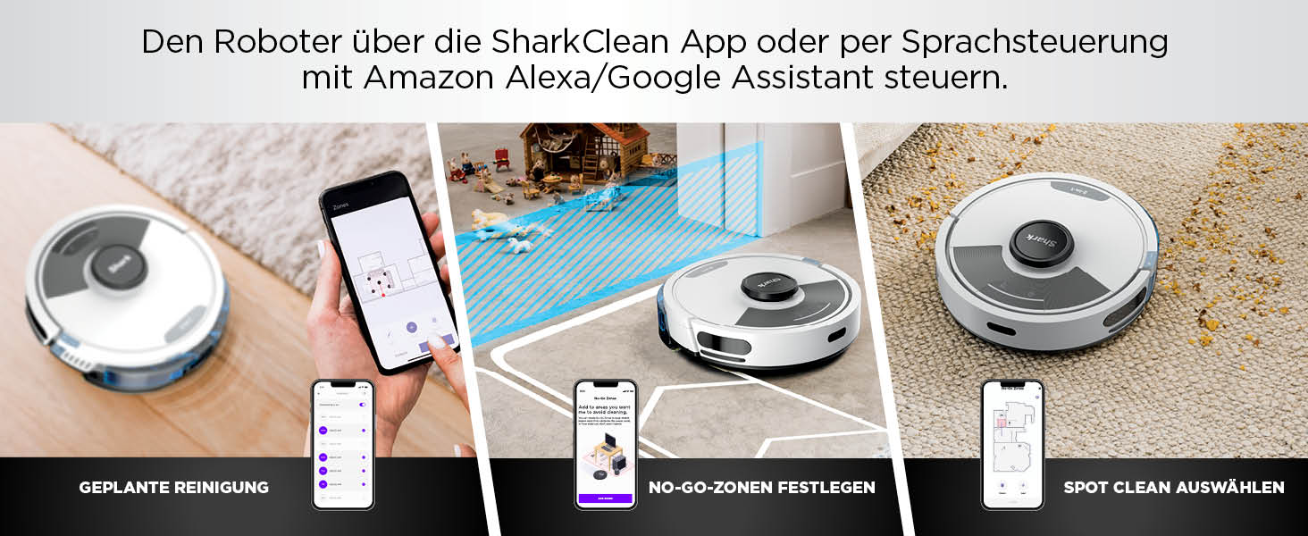 Робот-пилосос Shark Matrix Plus 2-в-1 з функцією миття та станцією самоочищення, самостійно спорожняється, для шерсті тварин, килимів та твердих підлог, 14,5 см (автоматичне спорожнення, білий)