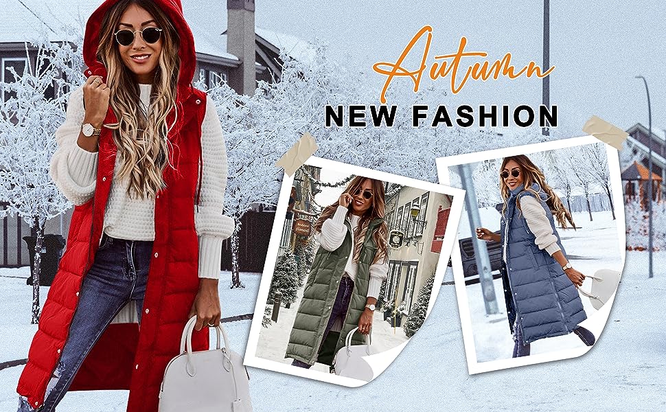 Жіноча стьобана жилетка Longweste з капюшоном, тепла зимова жилетка, м'який верх, зелений колір