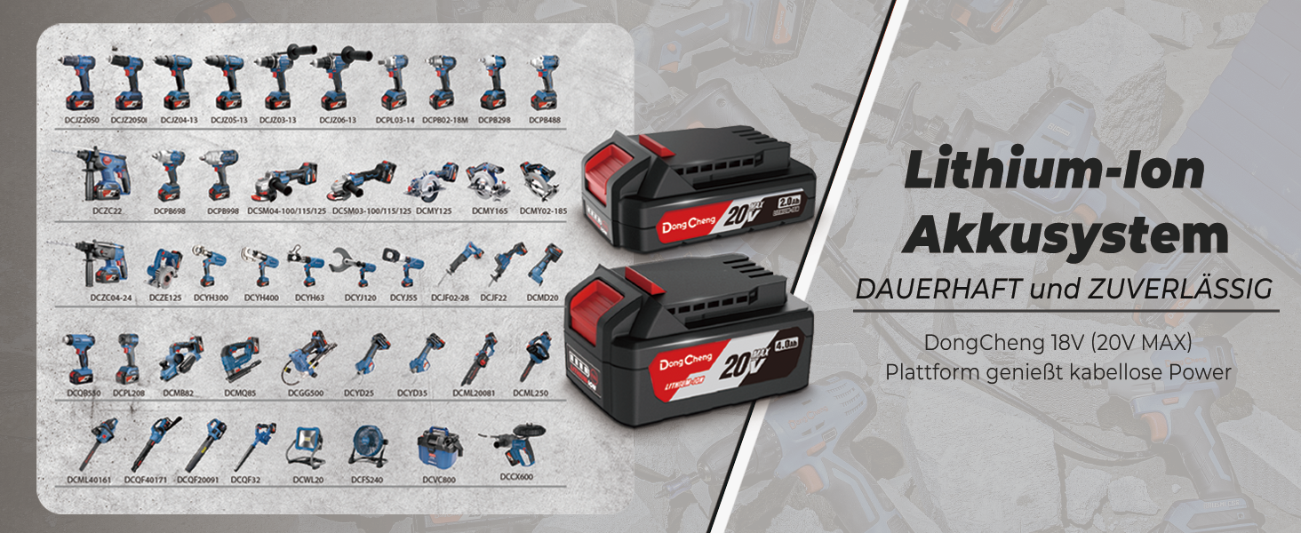 Акумуляторний ударний дриль-шуруповерт DongCheng 18V 50Nm, безщітковий, комплект 19 шт.