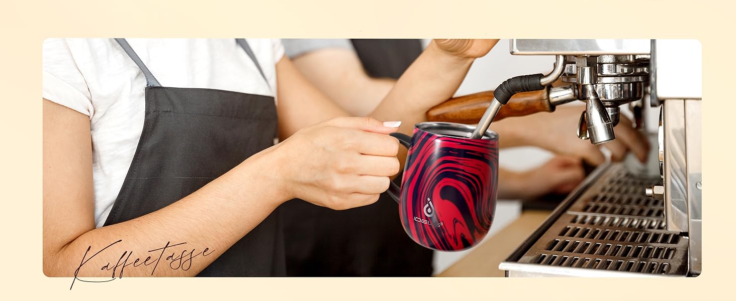 Кружка Ideus 470 мл з нержавіючої сталі, подвійні стінки, ізольована, з кришкою, зелений (Rotes Zebra)