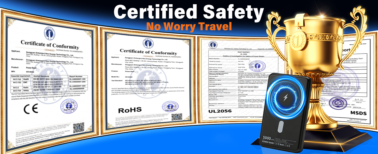 Power Bank MagSafe 5000mAh з підтримкою PD 20W та QC 3.0 - Білий/Чорний. Швидка зарядка, USB-C, для iPhone 17/16/15/14/13