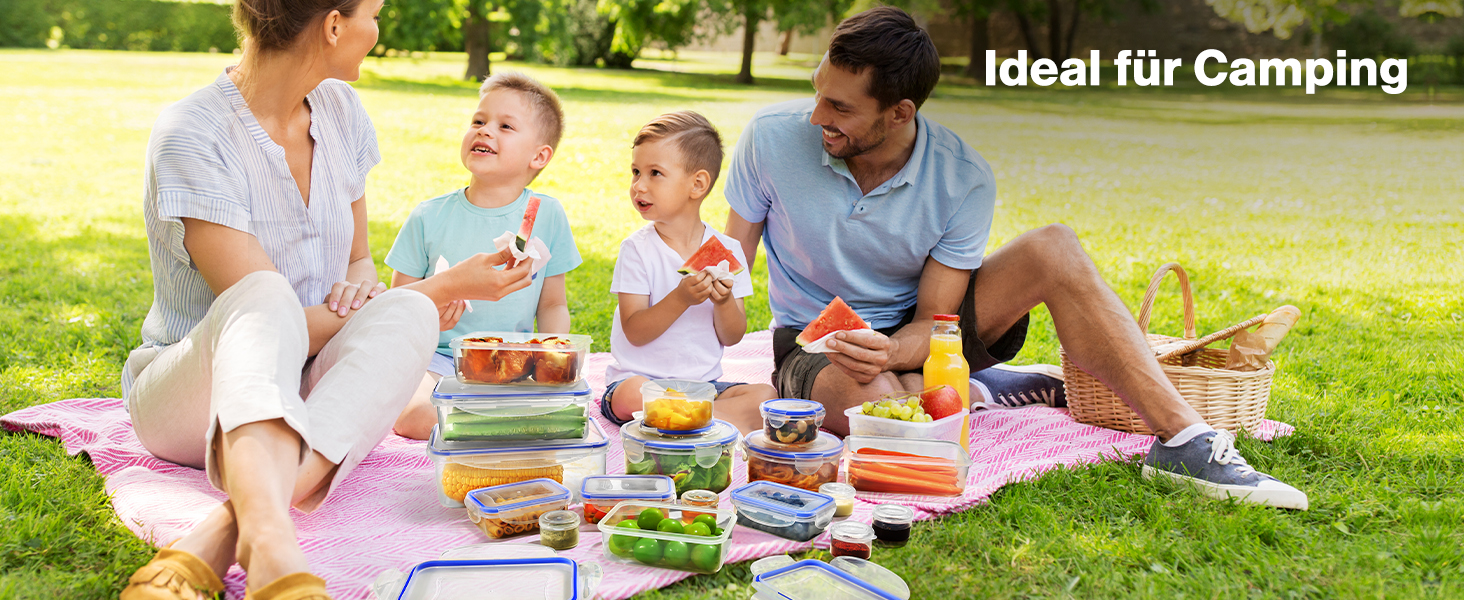 Набір контейнерів для зберігання YASHE (38 шт.): 19 контейнерів + 19 кришок, BPA-Free, з етикетками