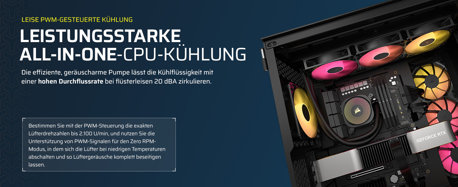 Система водяного охолодження Corsair Nautilus 360 RS для CPU - тиха, з прямим підключенням до материнської плати, сумісна з Intel LGA 1851/1700, AMD AM5/AM4, 3x RS120 вентилятори (ARGB, 360mm AIO, чорний)