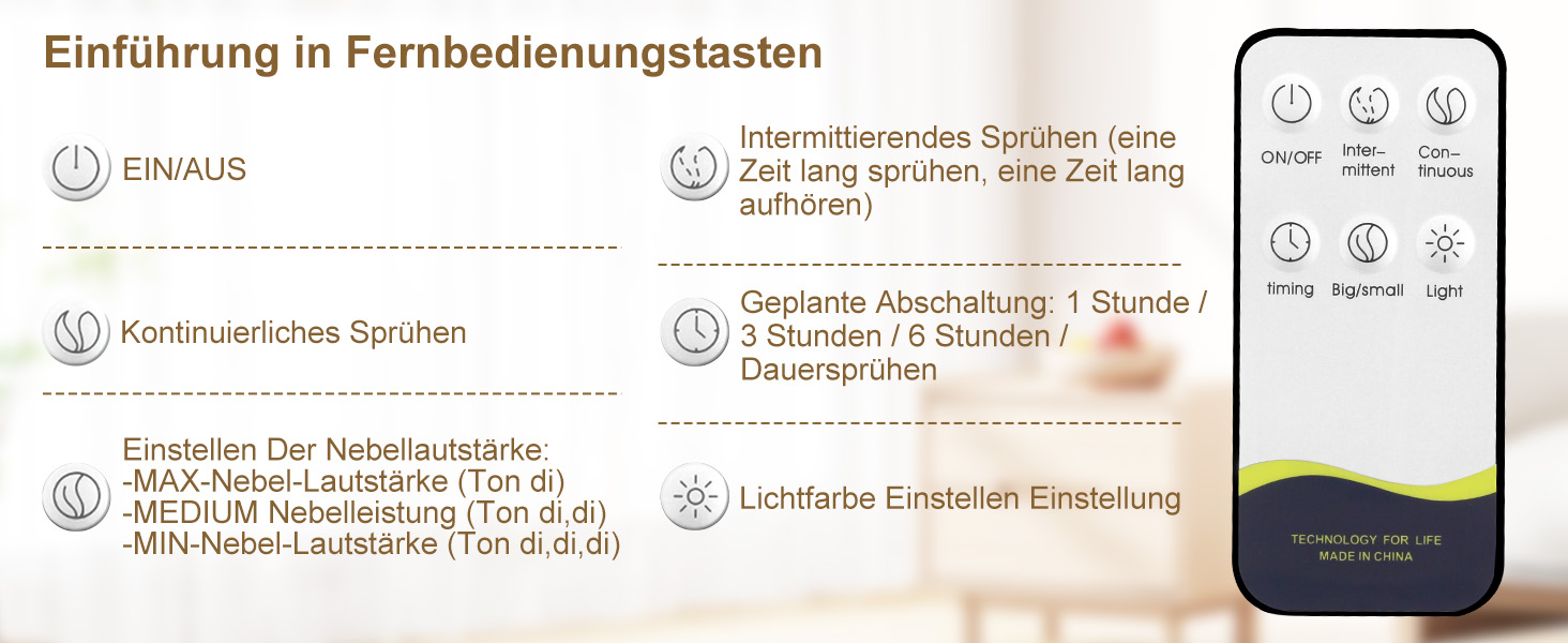 Дифузор аромату 500 мл з ефірними оліями та керуванням від пульта, 14 кольорів, 2 режими розпилення, тиха робота, золото