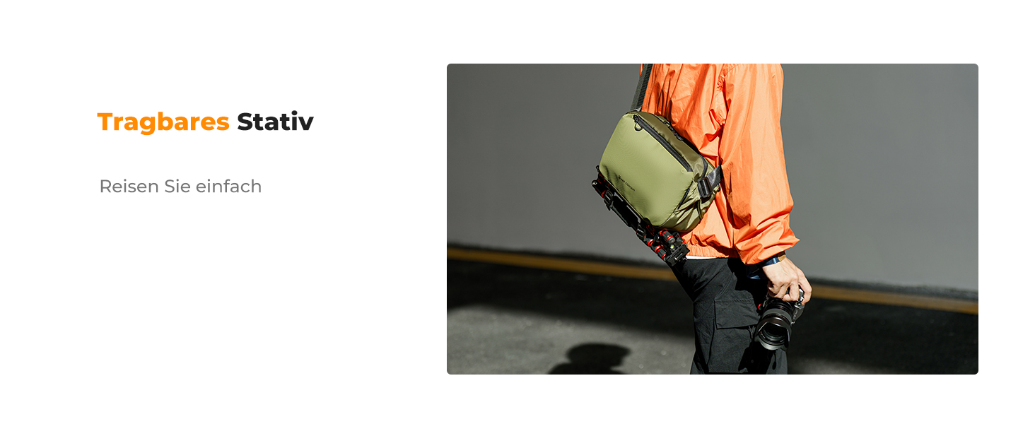 Рюкзак для камери K&F CONCEPT, сумка через плече, квадратна сумка для фотографів, сумісний з Canon/Nikon/Sony/DJI Mavic, зелений (M)