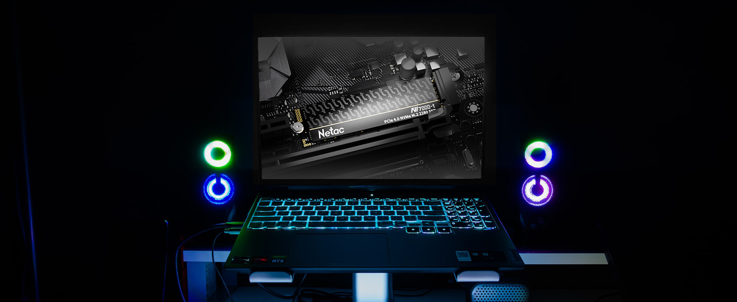 Netac NV7000-t 2TB M.2 NVMe SSD: Швидкий внутрішній SSD для геймінгу та відео, PCIe 4.0