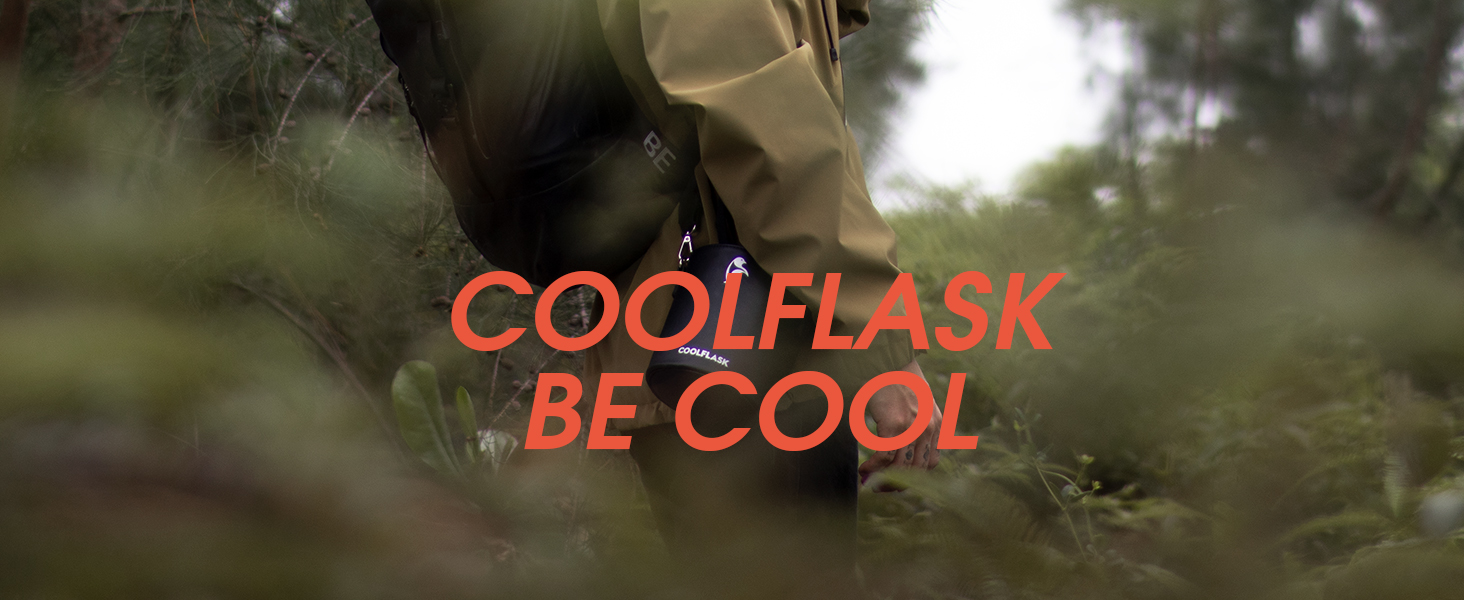 Термобутилка Coolflask 2 л з нержавіючої сталі з PU-чохлом, ізольована пляшка для води з кришкою-соломинкою, тримає холод 48 годин і тепло 24 години, Polar Black