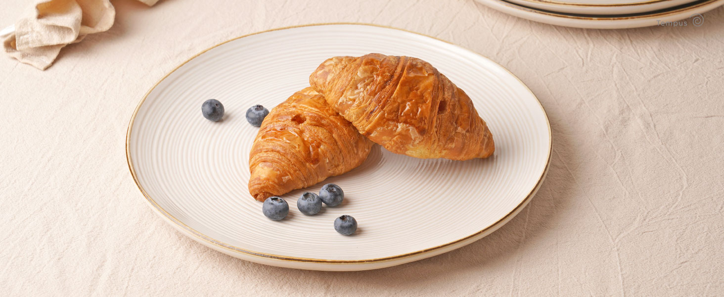 Набір посуду Tempus Serie для 6 осіб (18 предметів), стелітова посуд, реактивна глазур, перламутрово-блакитний