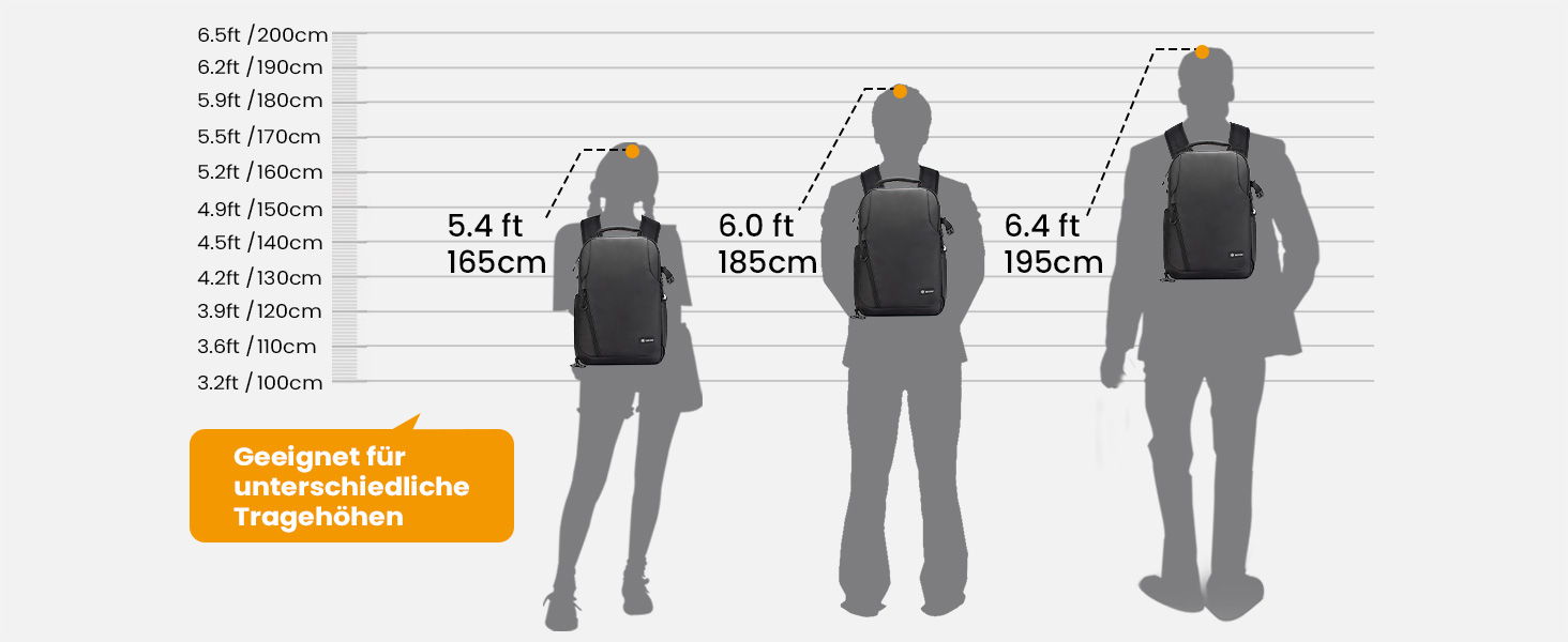 Рюкзак для фотокамери TARION: водонепроникний, з відділенням для 14-дюймового ноутбука та захистом від дощу (чорний)