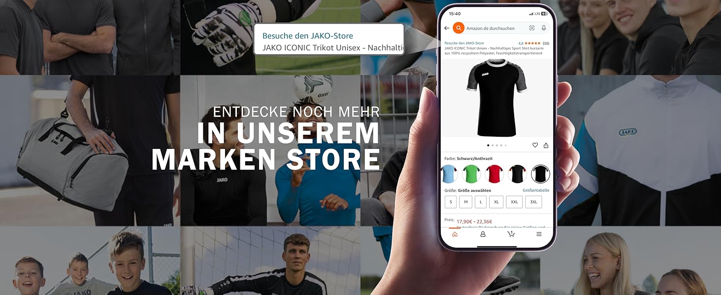 Степівка Jako Premium для чоловіків, розмір L, чорний колір