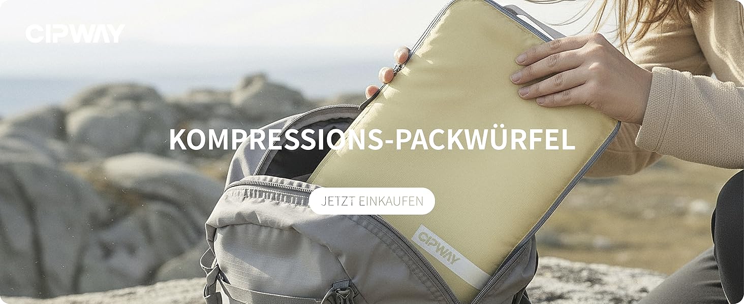 Набір кубиків-органайзерів для подорожей Cipway, 6 шт, білий, розширюваний, ультралегкий