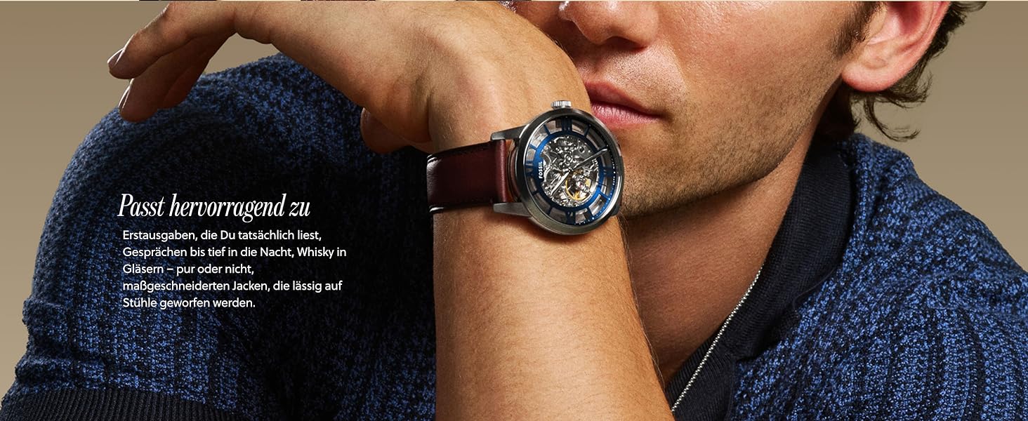 Годинник Fossil Townsman для чоловіків: хронограф з корпусом та браслетом з нержавіючої сталі або шкіряним ремінком, коричневий