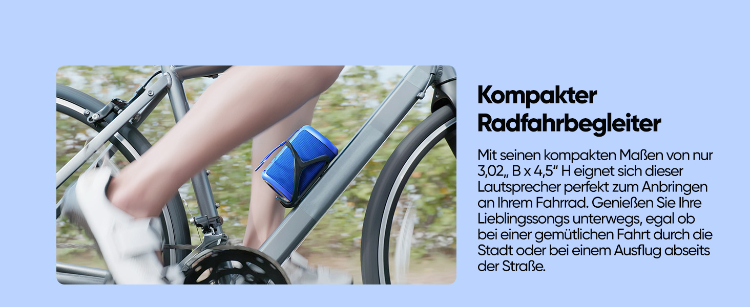 Портативна Bluetooth колонка AY з підсвіткою, водонепроникна IPX5, AUX/TF-карта, 24 год роботи, синя