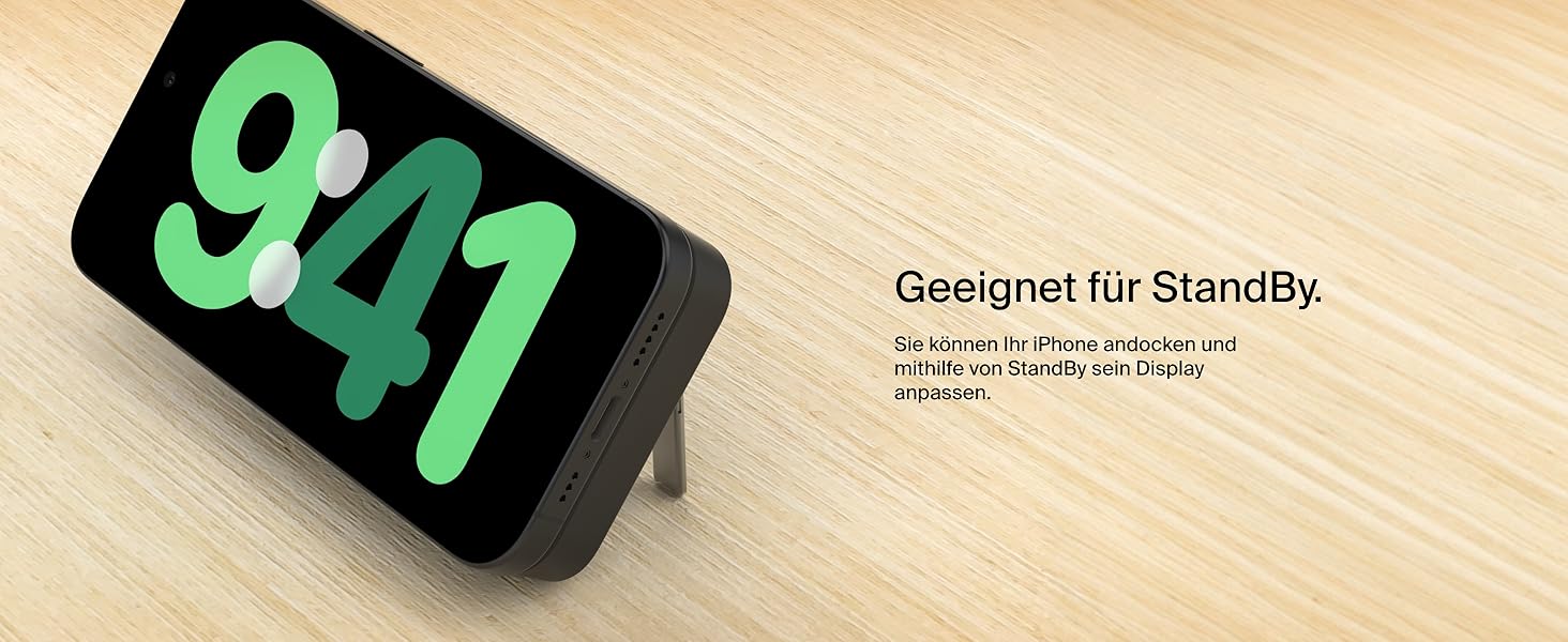 Power Bank Belkin BoostCharge Pro 10000mAh з Qi2, MagSafe, вбудований стійка, чорний, для iPhone 17, Air, 16, 15, 14, Pixel та інші