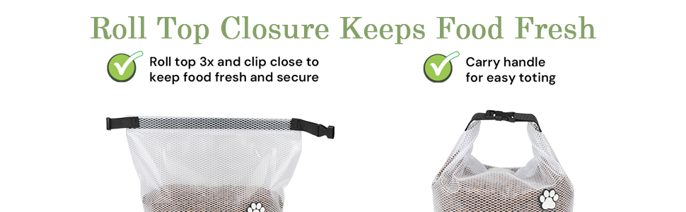 Набір для переноски корму для собак, 2 шт., водонепроникний, до 10 кг. Ідеально для подорожей, кемпінгу та перетримки собак