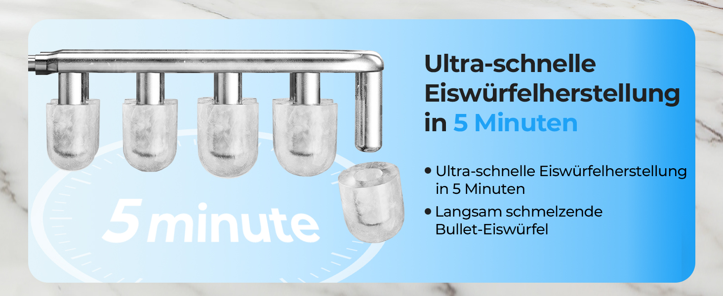 Машина для приготування льоду FOHERE з ручкою, 14 кг/24 год, 9 кубиків льоду за 5 хвилин, 2 розміри, самоочищення, портативна з лопаткою та кошиком – ідеальна для дому, кухні, офісу, кемпінгу, вечірки, RV