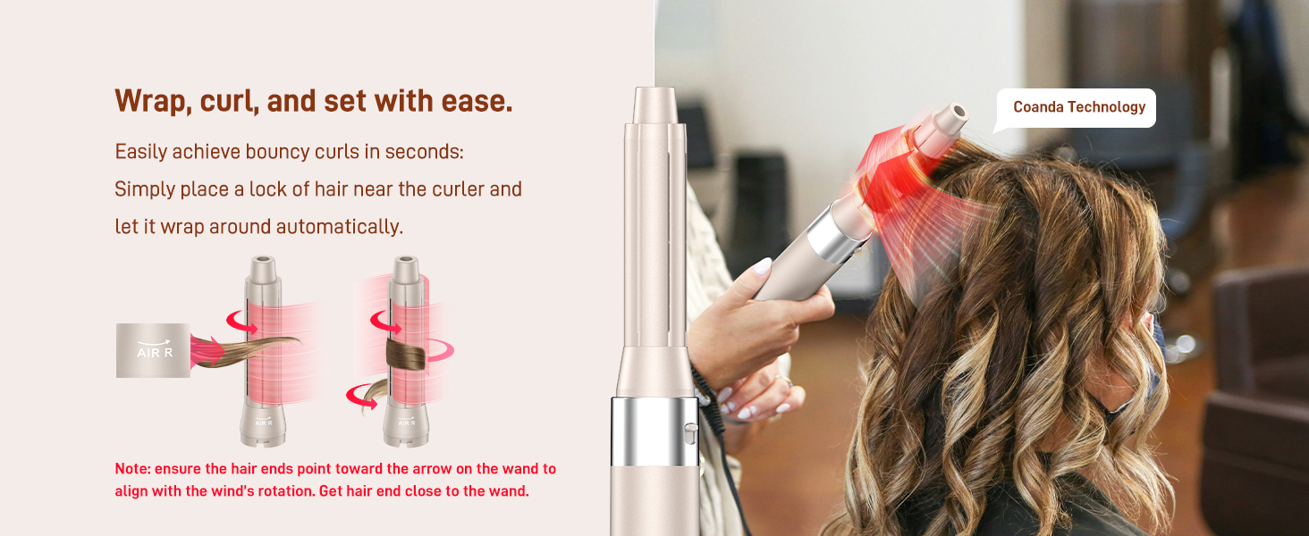 5-в-1 Стайлер для волосся MESCOMB - Air Styler з іонізацією, сушка, завивка, об'єм та випрямлення