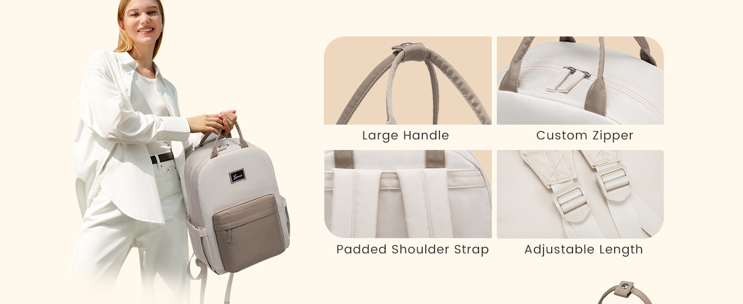 Сумка-рюкзак LOVEVOOK для жінок, підійде для ноутбука 15.6 дюймів, стильна міська сумка для підлітка, водонепроникна шкільна сумка, casual рюкзак для роботи, навчання, подорожей, чорна