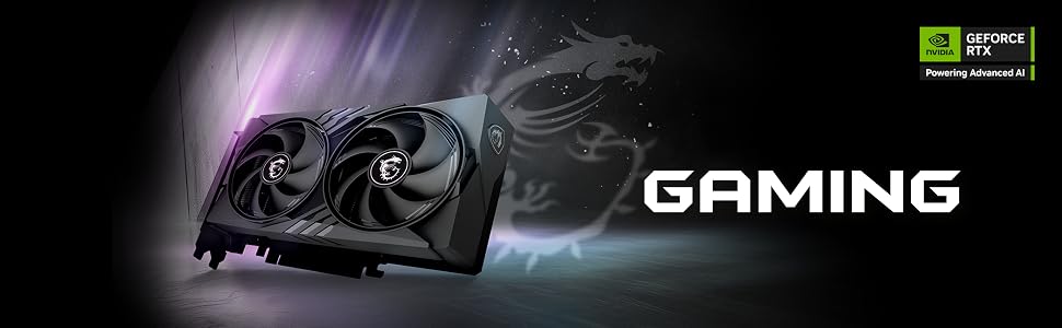 Відеокарта MSI GeForce RTX 5050 GAMING OC 8GB GDDR6, PCIe 5.0, 2602 MHz