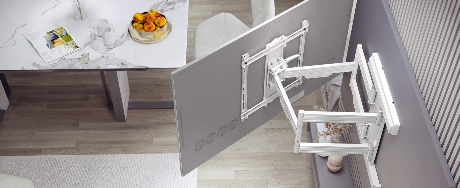 Кріплення для телевізора RICOO S9564: універсальний настінний тримач для телевізорів 40-85 дюймів (VESA 600x400, до 45 кг) з можливістю повороту та нахилу