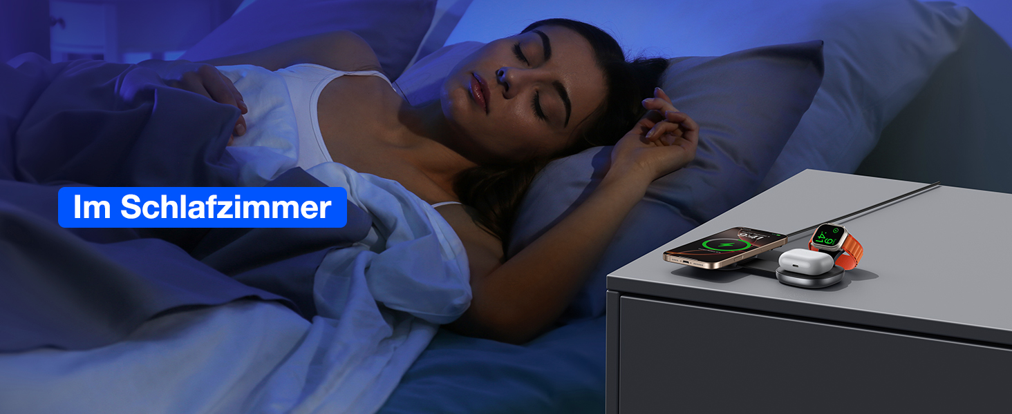 Бездротова зарядка 3-в-1 з MagSafe: для iPhone, Apple Watch, AirPods (20W)